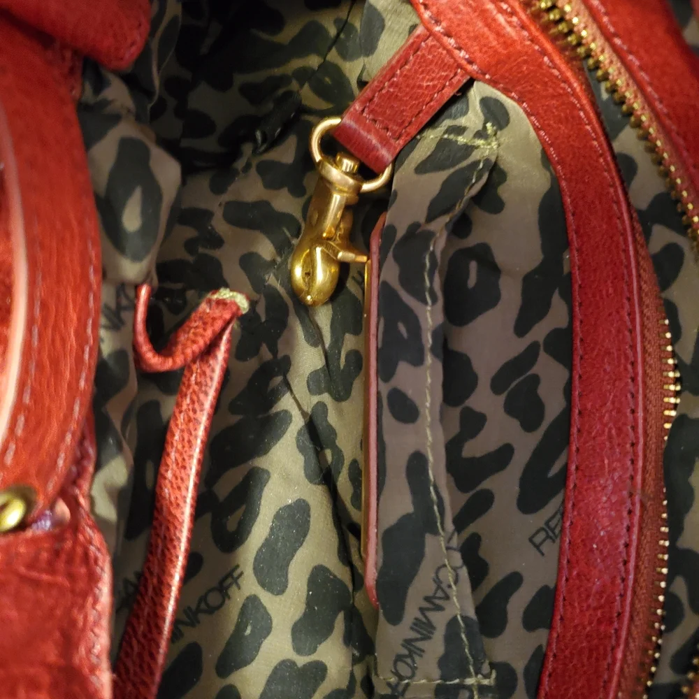 Red Leather Hobo By Rebecca MINKOFF